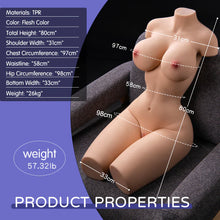 Load image into Gallery viewer, Brandi - 57.3LB Life Size Realistic Sex Doll Torso