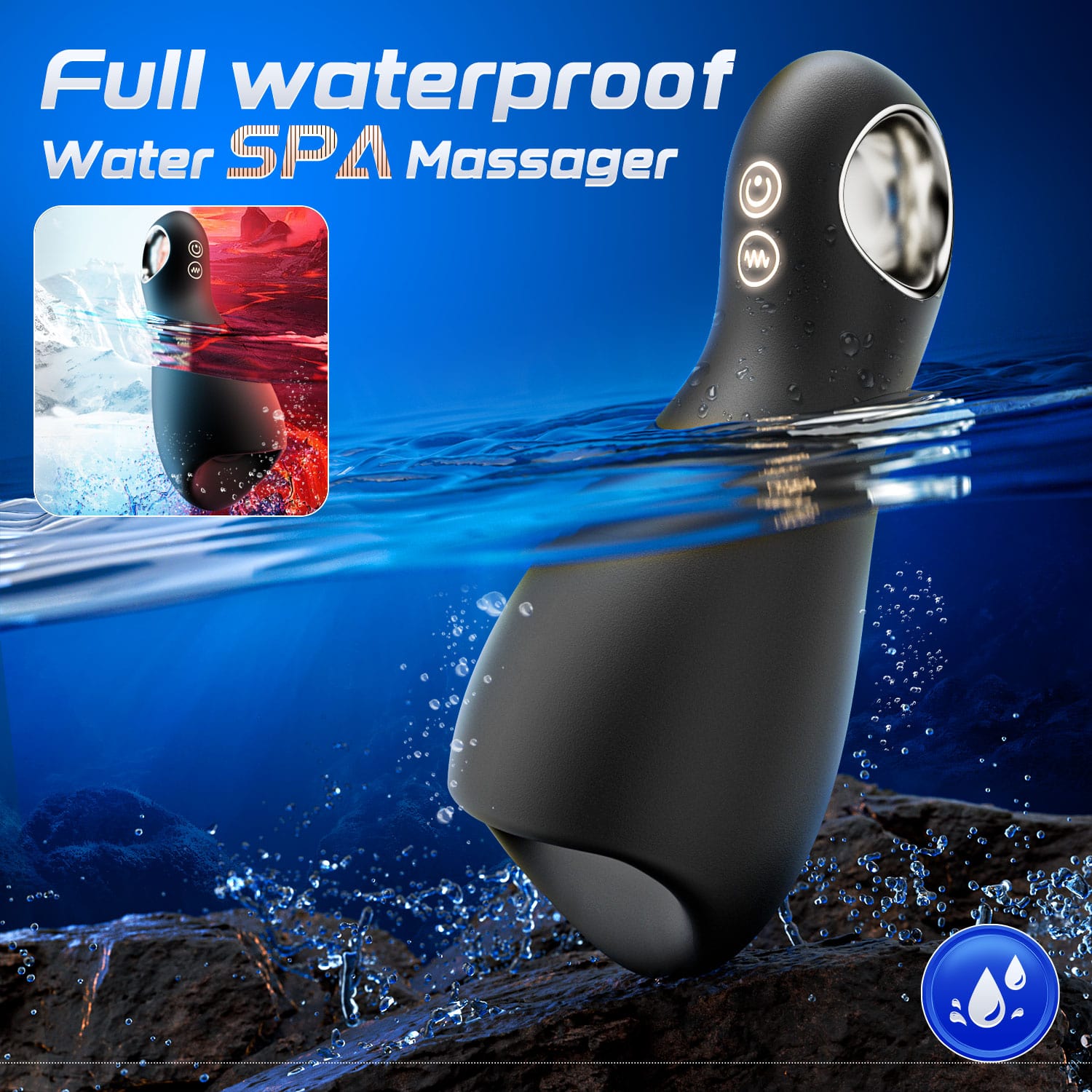 3 in 1 Vibrating and Tongue Licking masturbator Male Sex Toy