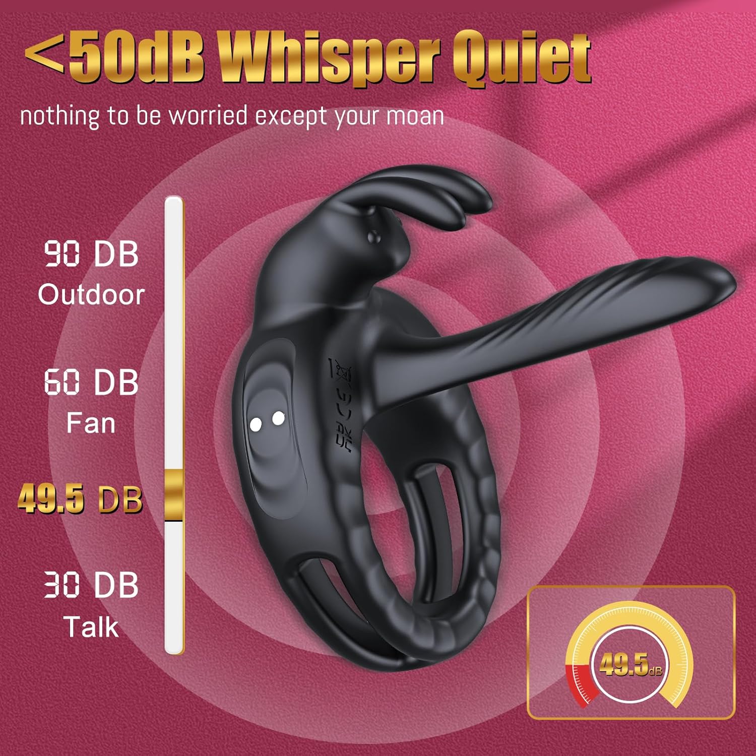4-in-1 Ultimate Rabbit Clitoris Vibrating Cock Ring