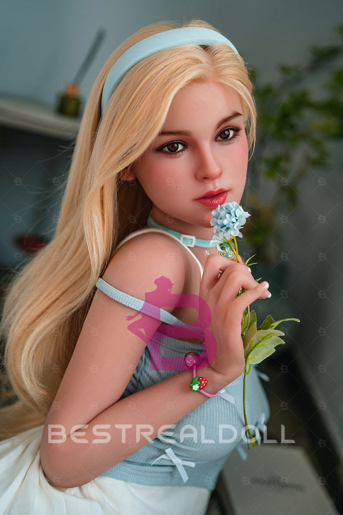 US Stock - Sylvestra 150cm M15 Silicone ROS Head Sex Doll Movable Jaw TPE Body Adult Oral Sex Love Doll (Free 2ND Head)