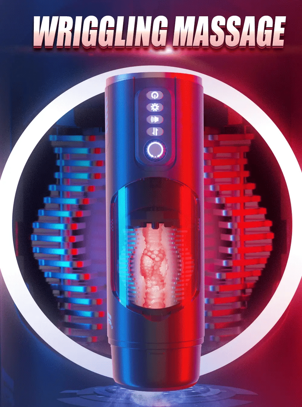 Adjustable Male Stoker Thrusting Wriggling Heating Moaning Masturbator
